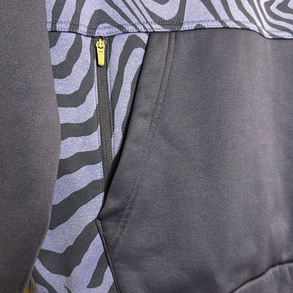 Nike Dri-FIT Blue Swoosh Hoodie Men’s Medium Neon Synthwave - Picture 3 of 6